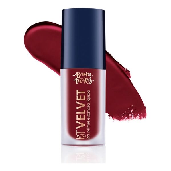 Bt Velvet 2x1 - Sombra Líquida Primer Bruna Tavares Cor Cherry